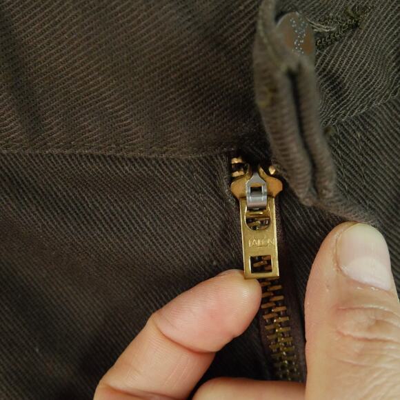 Vintage Wrangler Mens Pants Bootcut Western Rodeo Brown 70s 31 x 32 USA - Picture 6 of 11